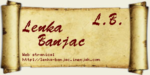 Lenka Banjac vizit kartica
